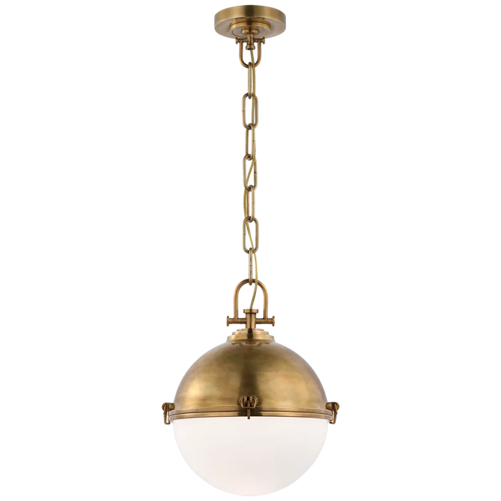 Aden Large Globe Pendant-Visual Comfort-VISUAL-CHC 5490AB-WG-PendantsAntique-Burnished Brass-1-France and Son