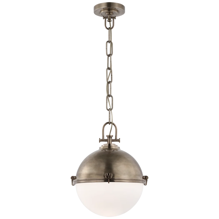 Aden Large Globe Pendant-Visual Comfort-VISUAL-CHC 5490AN-WG-PendantsAntique Nickel-2-France and Son