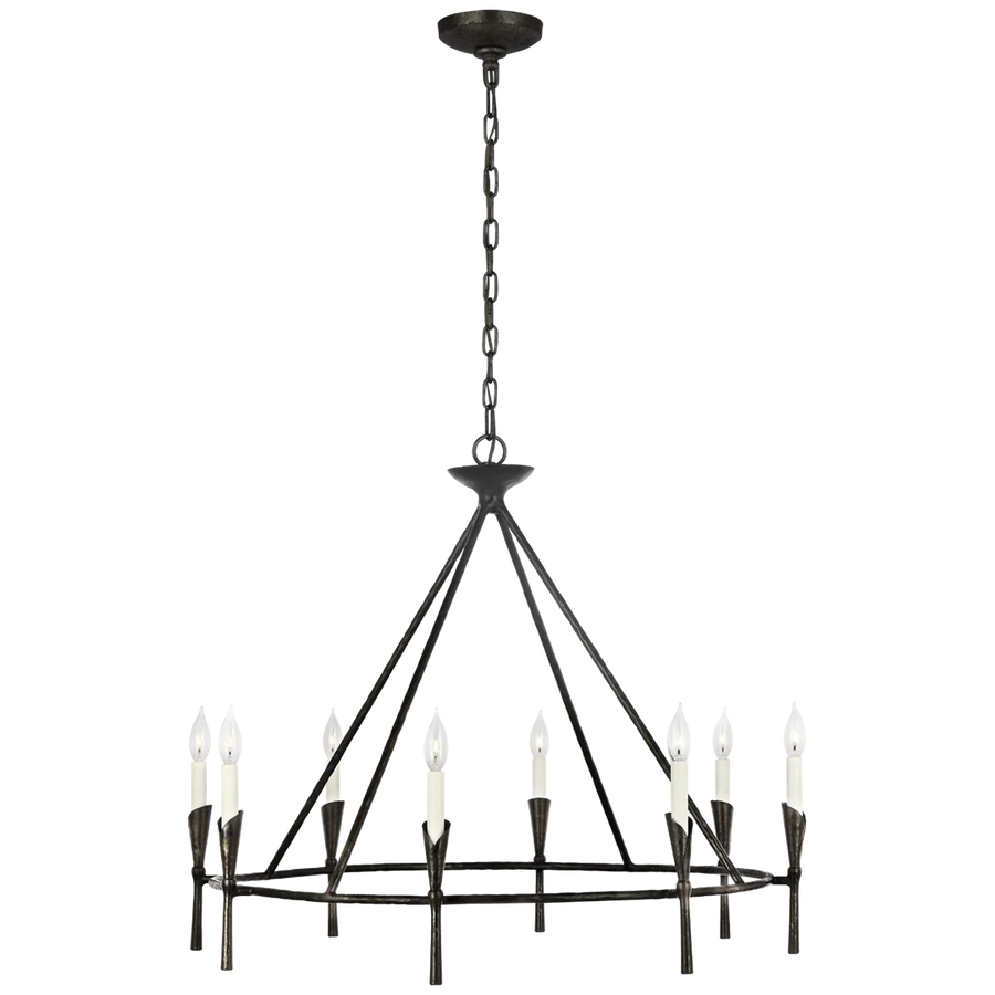 Alden Large Ring Chandelier-Visual Comfort-VISUAL-CHC 5505AI-ChandeliersAged Iron-1-France and Son