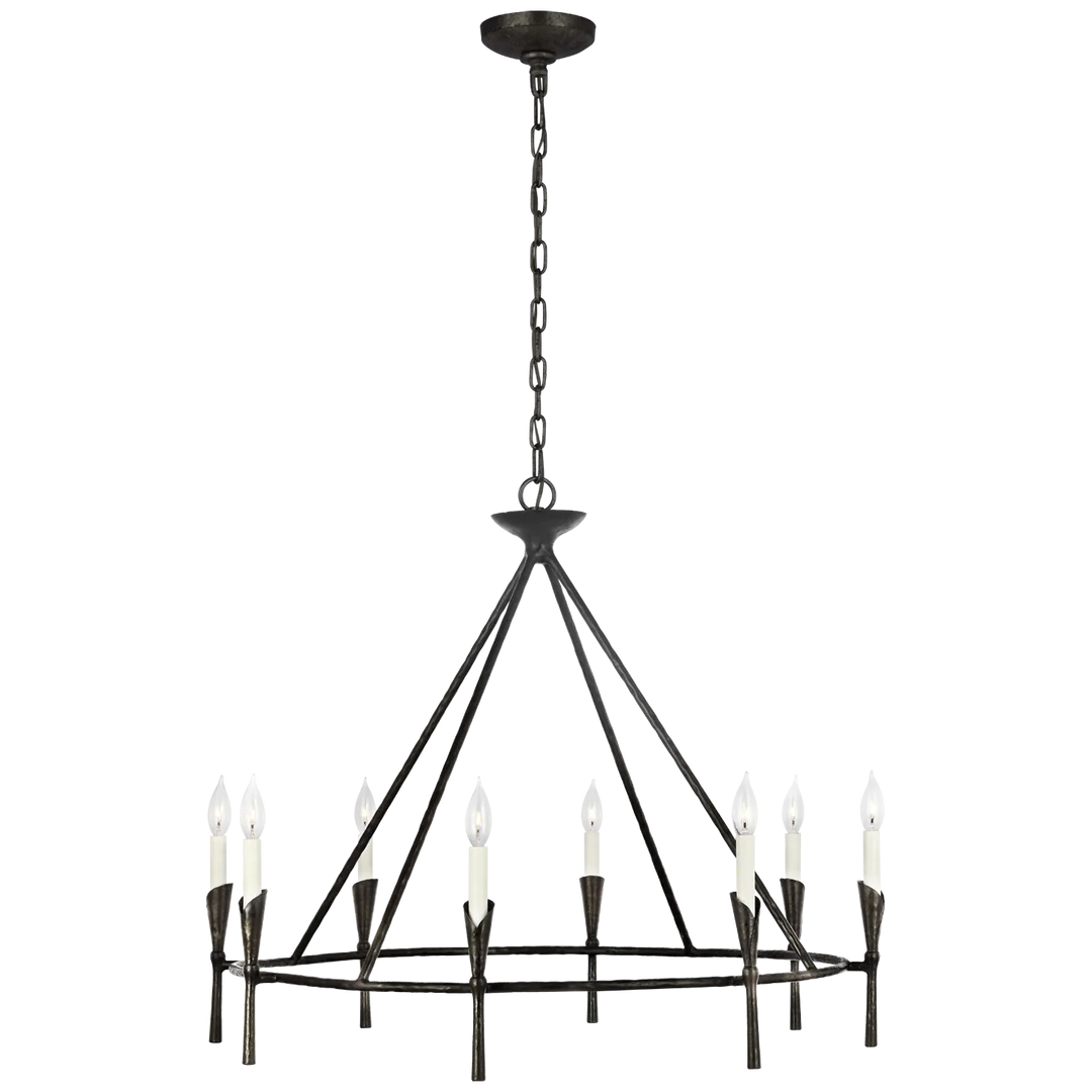 Alden Large Ring Chandelier-Visual Comfort-VISUAL-CHC 5505AI-ChandeliersAged Iron-1-France and Son