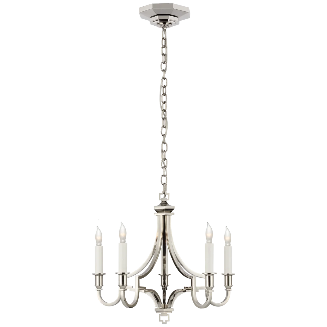 Mason Chandelier-Visual Comfort-VISUAL-CHC 5560PN-ChandeliersPolished Nickel-Small-4-France and Son