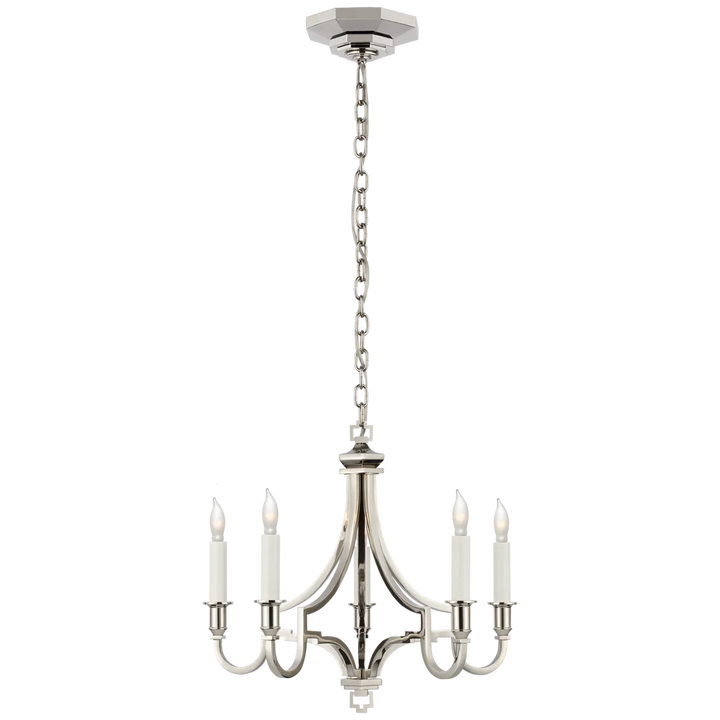 Mason Chandelier-Visual Comfort-VISUAL-CHC 5560PN-ChandeliersPolished Nickel-Small-4-France and Son