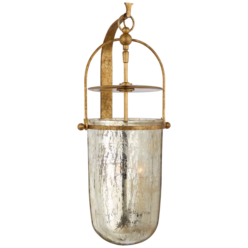 Lorde Medium Sconce-Visual Comfort-VISUAL-CHD 2270GI-MG-Wall LightingGilded Iron-Antiqued Mercury Glass-2-France and Son