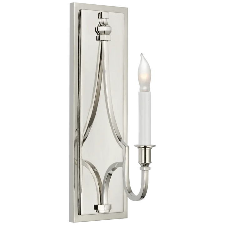 Minos Medium Sconce - Polished Nickel-Visual Comfort-VISUAL-CHD 2560PN-Wall Lighting-1-France and Son