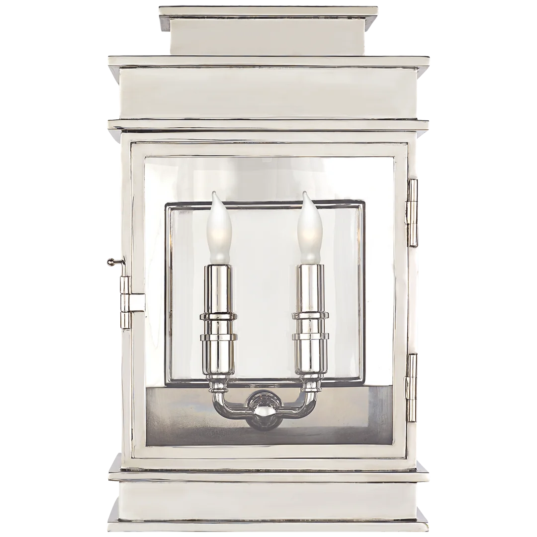 Liony Lantern Short-Visual Comfort-VISUAL-CHD 2908PN-Wall LightingPolished Nickel-4-France and Son