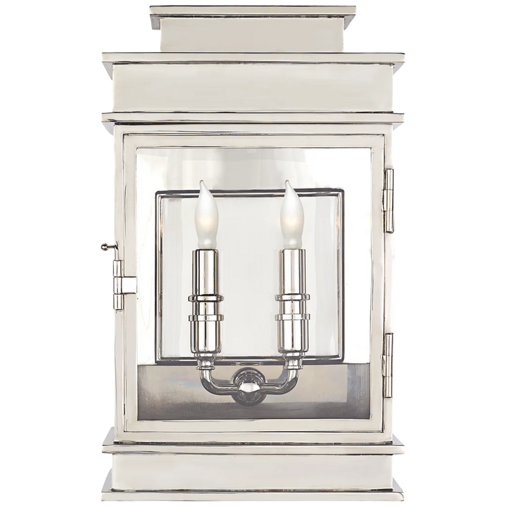 Liony Lantern Short-Visual Comfort-VISUAL-CHD 2908PN-Wall LightingPolished Nickel-4-France and Son