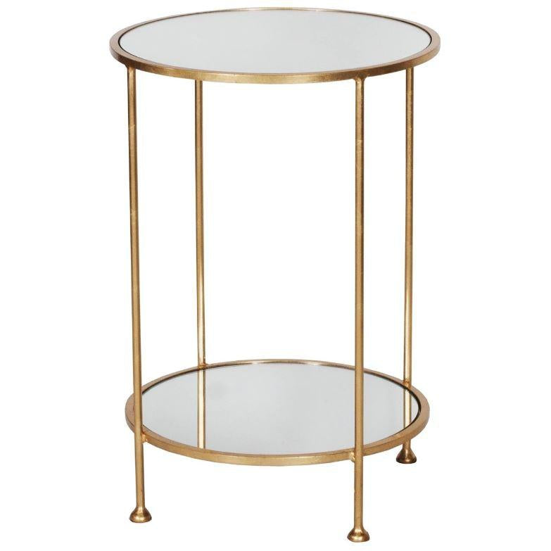 Chico Side Table-Worlds Away-WORLD-CHICO G-Side TablesGold Leaf-1-France and Son