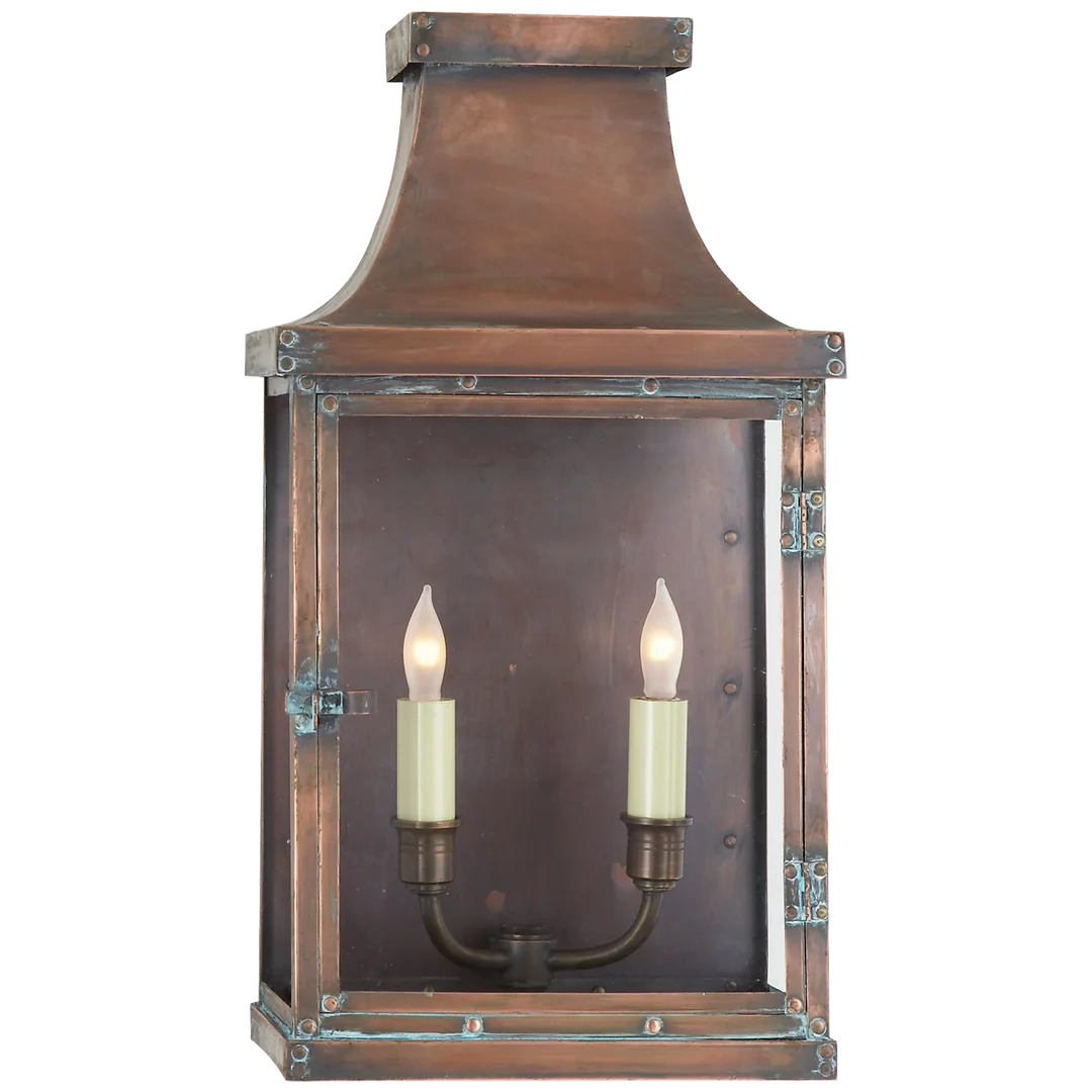 Bedly Wide Short 3/4 Lantern-Visual Comfort-VISUAL-CHO 2156NC-Wall Lighting-1-France and Son