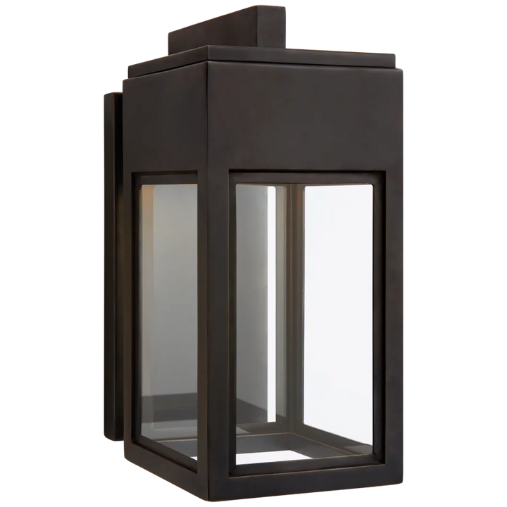 Ivanna Bracketed Wall Lantern-Visual Comfort-VISUAL-CHO 2440BZ-CG-Wall LightingSmall-3-France and Son