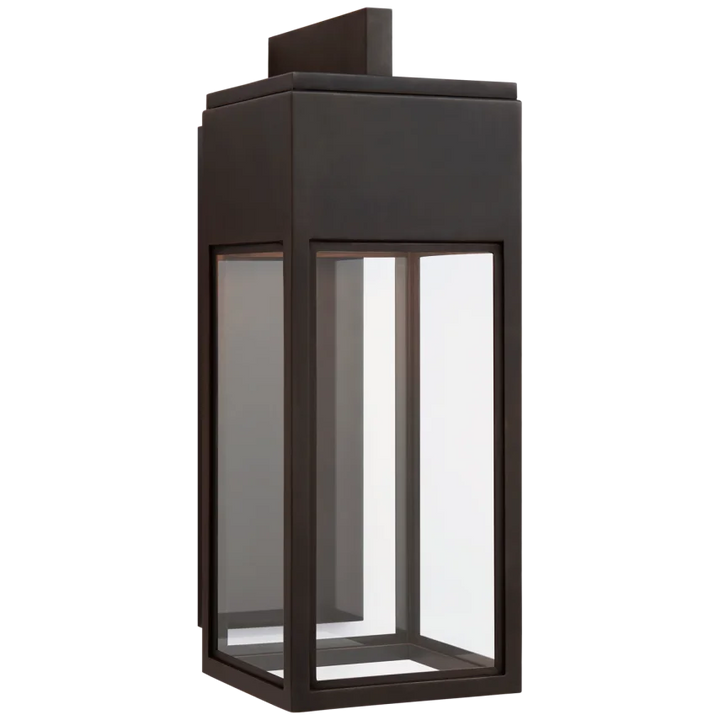 Ivanna Bracketed Wall Lantern-Visual Comfort-VISUAL-CHO 2441BZ-CG-Wall LightingMedium-2-France and Son