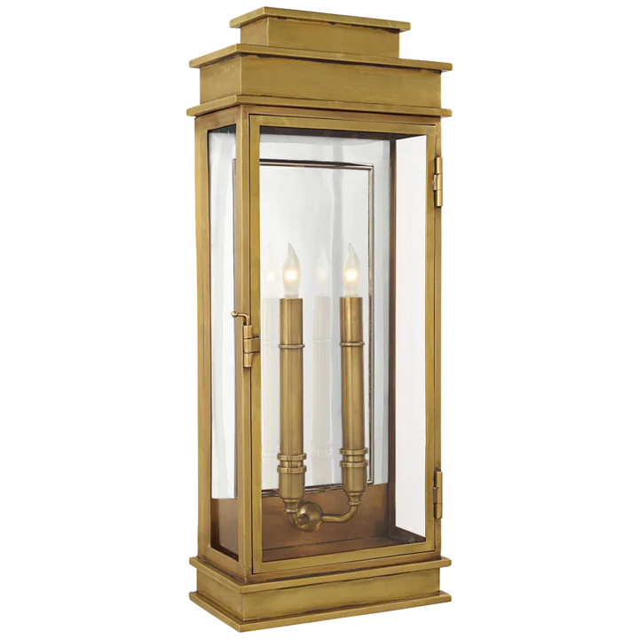 Lily Lantern Tall-Visual Comfort-VISUAL-CHO 2910AB-Wall LightingAntique-Burnished Brass-1-France and Son