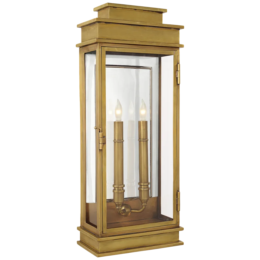 Lily Lantern Tall-Visual Comfort-VISUAL-CHO 2910AB-Wall LightingAntique-Burnished Brass-1-France and Son