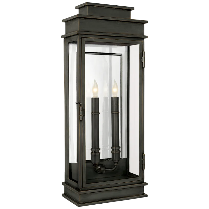 Lily Lantern Tall-Visual Comfort-VISUAL-CHO 2910BZ-Wall LightingBronze-2-France and Son