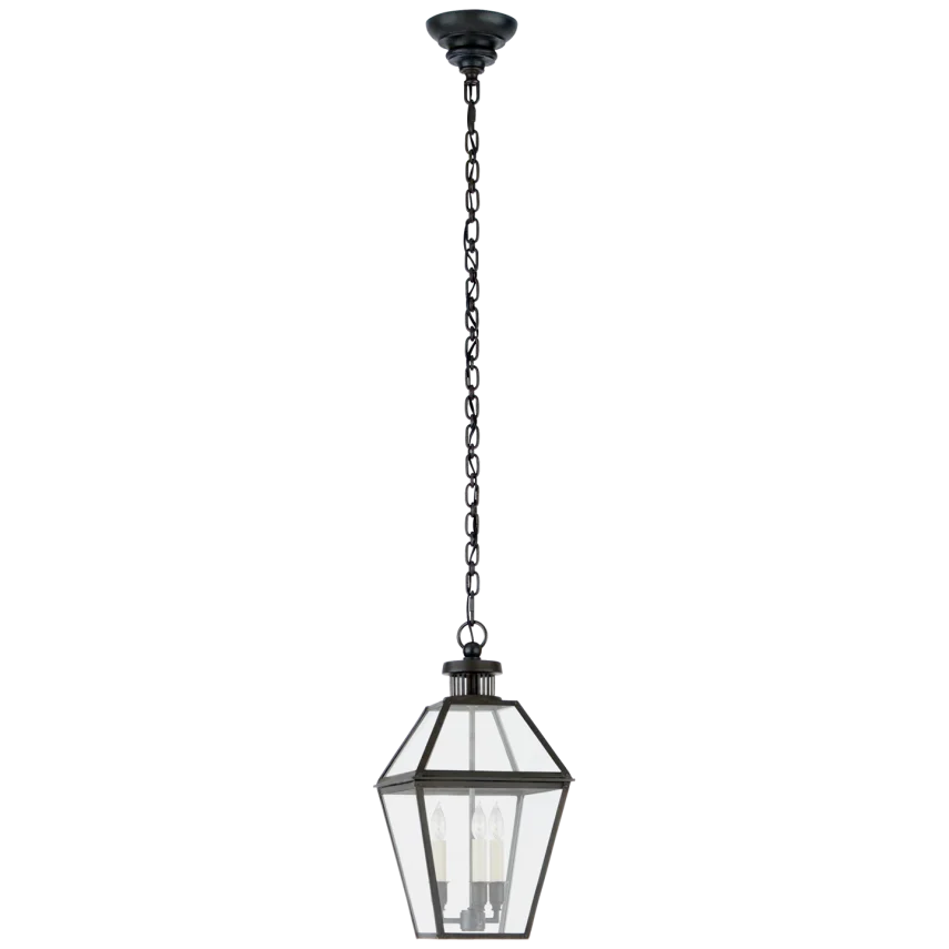 Starla Hanging Lantern-Visual Comfort-VISUAL-CHO 5370BC-CG-PendantsSmall-Clear Glass-2-France and Son