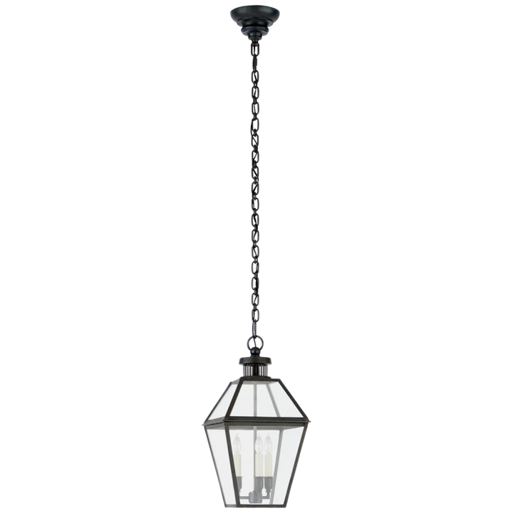 Starla Hanging Lantern-Visual Comfort-VISUAL-CHO 5370BC-CG-PendantsSmall-Clear Glass-2-France and Son