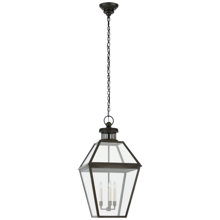 Starla Large Hanging Lantern-Visual Comfort-VISUAL-CHO 5372BC-CG-Pendants-1-France and Son