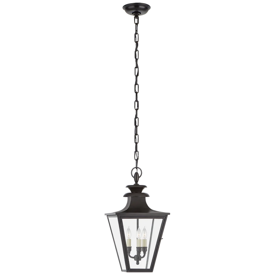 Amber Hanging Lantern-Visual Comfort-VISUAL-CHO 5414BC-CG-lanternsSmall-Blackened Copper-Clear Glass-1-France and Son