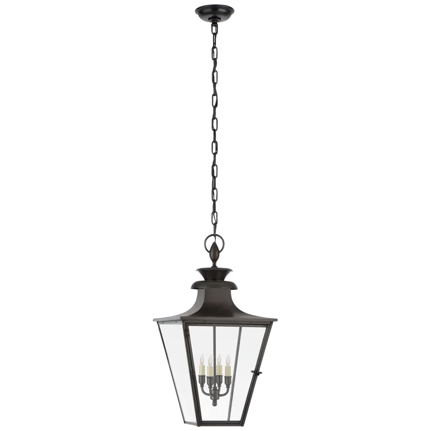 Amber Medium Hanging Lantern-Visual Comfort-VISUAL-CHO 5415BC-CG-lanterns-1-France and Son