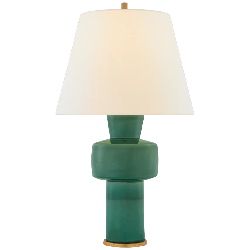 Edward Medium Table Lamp-Visual Comfort-VISUAL-CS 3656CGC-L-Table LampsCeltic Green Crackle-1-France and Son