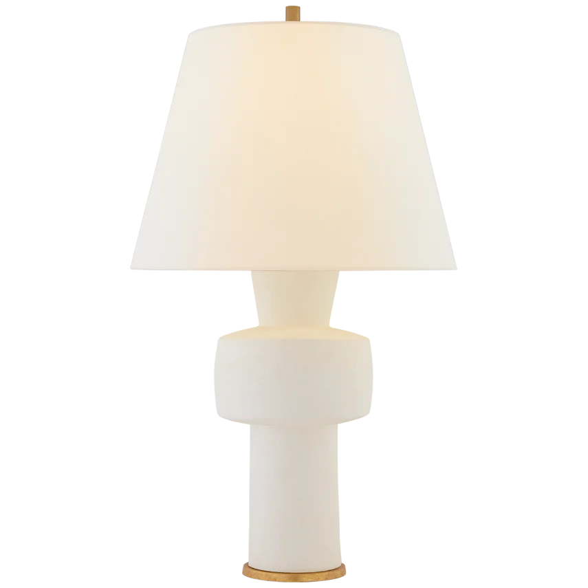 Edward Medium Table Lamp-Visual Comfort-VISUAL-CS 3656SDW-L-Table LampsSandy White-4-France and Son