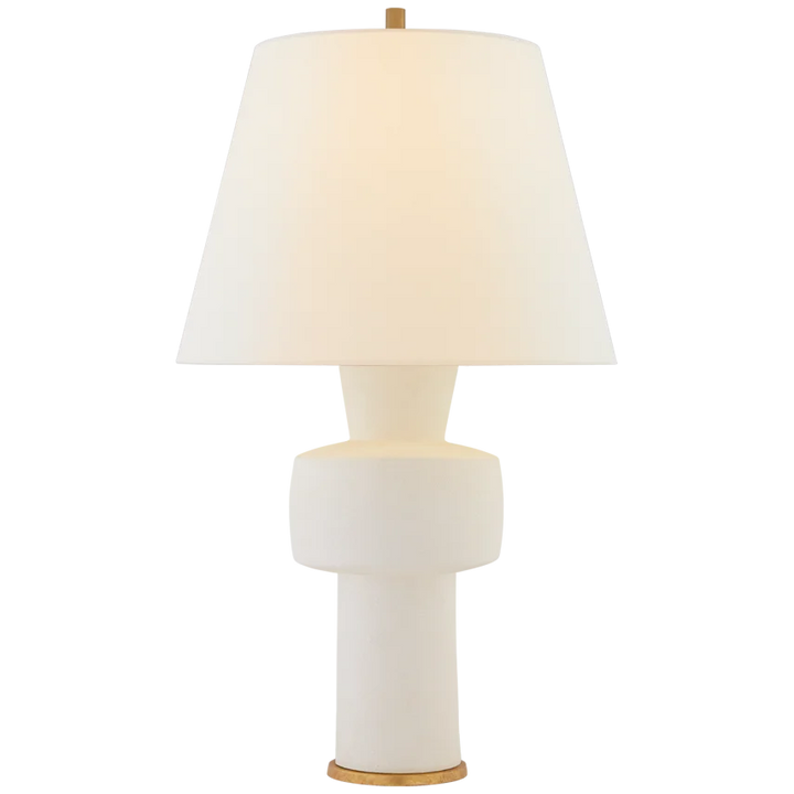 Edward Medium Table Lamp-Visual Comfort-VISUAL-CS 3656SDW-L-Table LampsSandy White-4-France and Son