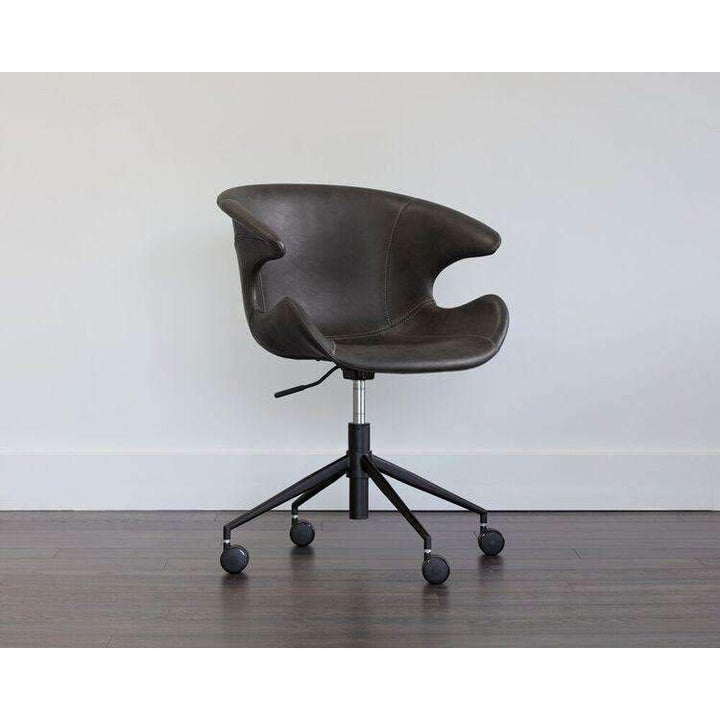 Kash Office Chair-Sunpan-SUNPAN-103840-Task ChairsBrown-13-France and Son
