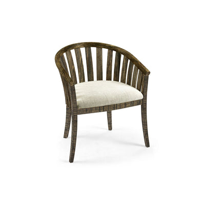 Casual Tub Arm Chair-Jonathan Charles-JCHARLES-491047-AC-DTD-F400-Dining ChairsDark Driftwood-2-France and Son