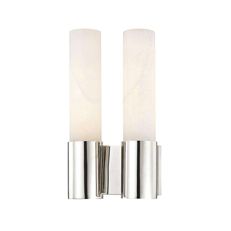 Barkley 2 Light Wall Sconce Polished Nickel-Hudson Valley-HVL-8214-PN-Wall Lighting-1-France and Son