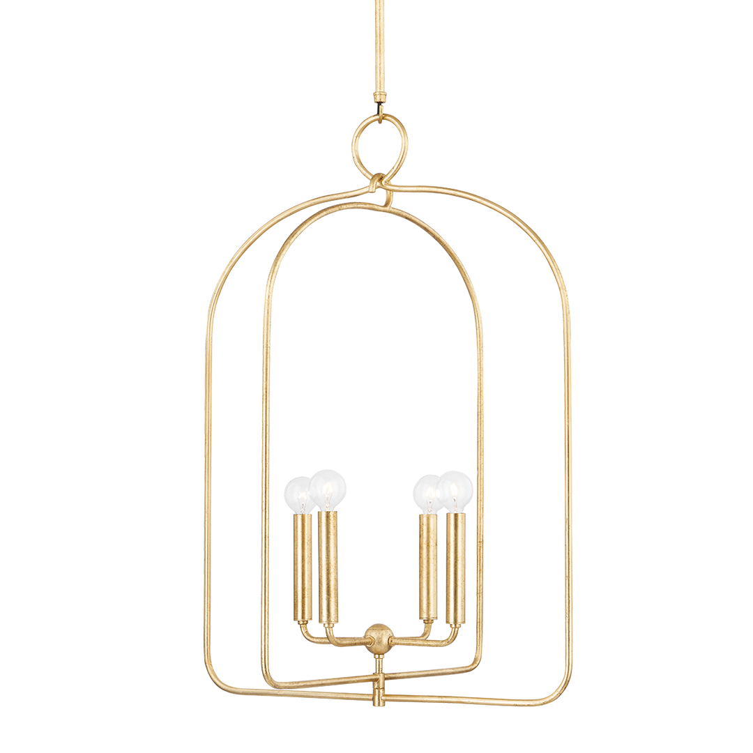 Mallory 4 Light Pendant-Mitzi-HVL-H512701L-GL-PendantsGold Leaf-2-France and Son