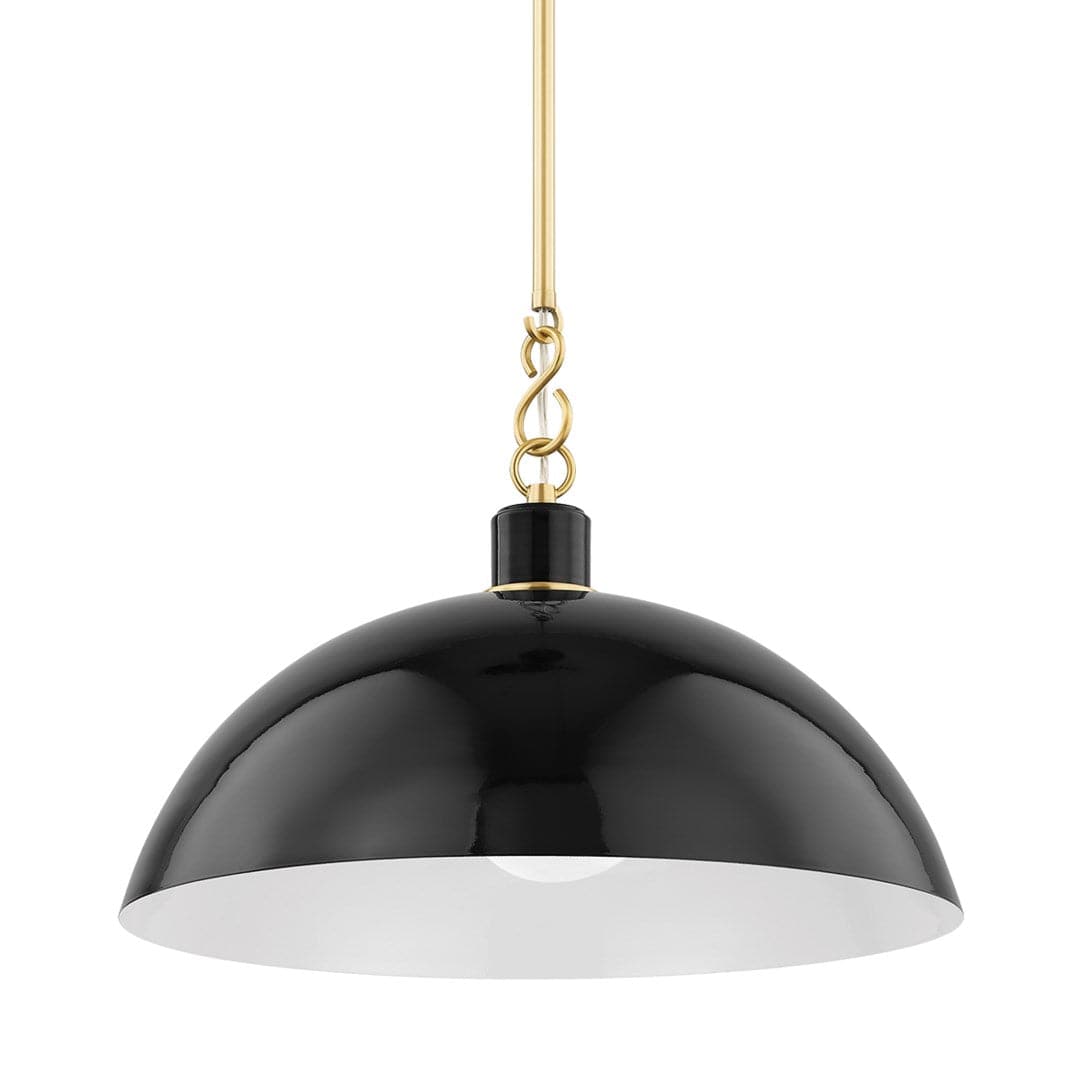 Camille - 1 Light Pendant-Mitzi-HVL-H769701L-AGB/GBK-PendantsBlack-Large-1-France and Son