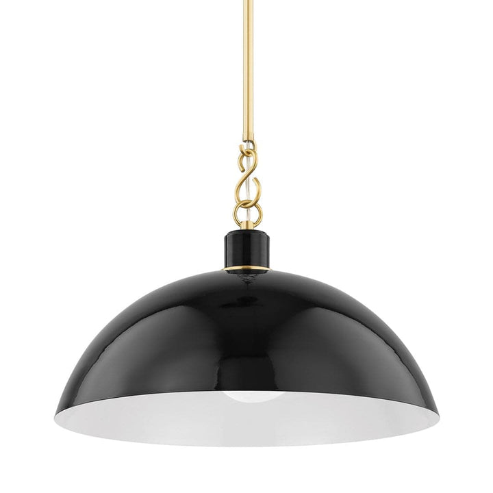 Camille - 1 Light Pendant-Mitzi-HVL-H769701L-AGB/GBK-PendantsBlack-Large-1-France and Son