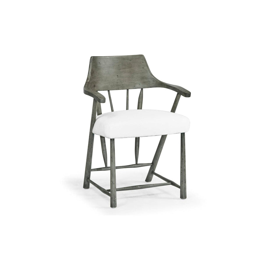 Casual Dark Grey Captains Chair-Jonathan Charles-JCHARLES-492783-ADG-DCOM-Dining Chairs-1-France and Son
