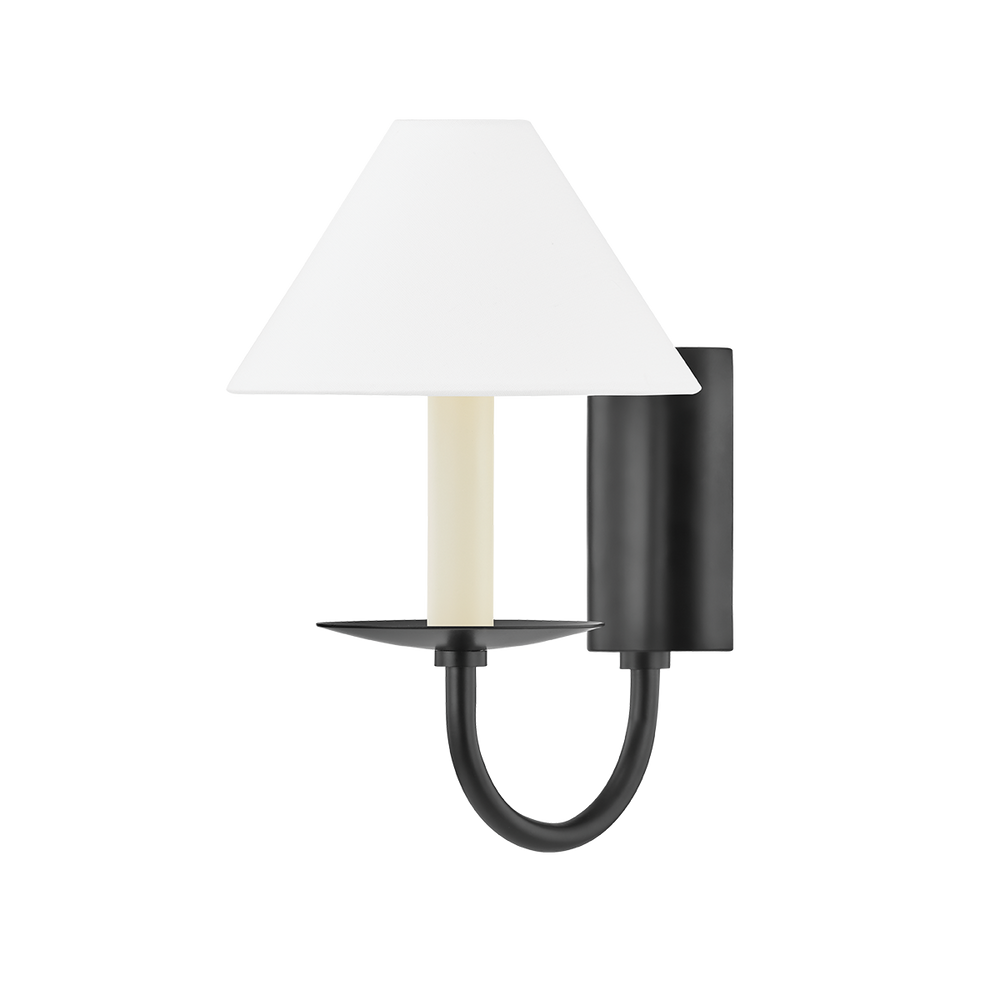 Lenore 1 Light Wall Sconce-Mitzi-HVL-H464101-SBK-Outdoor Wall SconcesSoft Black-2-France and Son