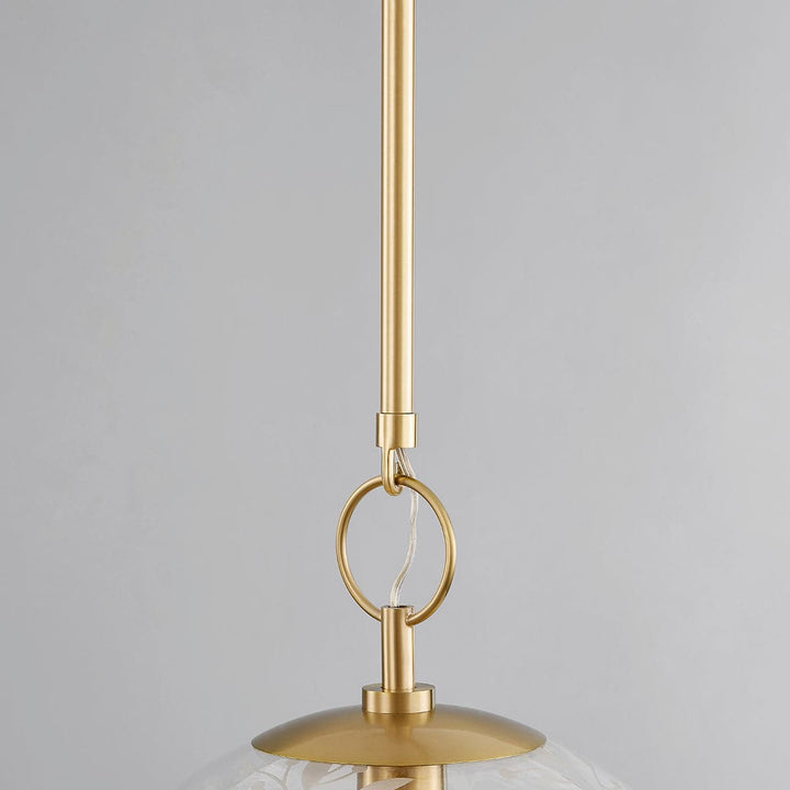 Belleville 1 Light Pendant - Large-Hudson Valley-HVL-7514-AGB-PendantsAged Brass-5-France and Son