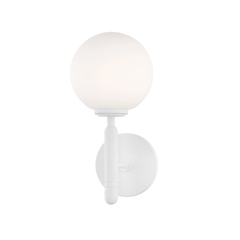Mina 1 Light Wall Sconce-Mitzi-HVL-H313101-WH-Outdoor Wall SconcesWhite-2-France and Son