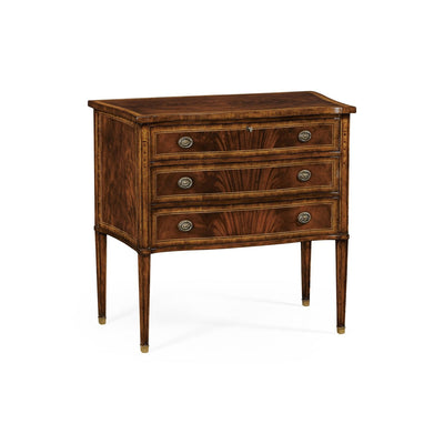 Mahogany Chest of Drawers with Raised Base-Jonathan Charles-JCHARLES-492721-MAH-Dressers-1-France and Son