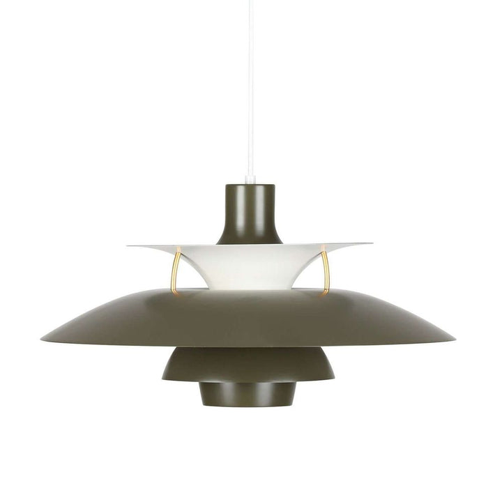 Mid Century Henningsen 5 Pendant Lamp - Green