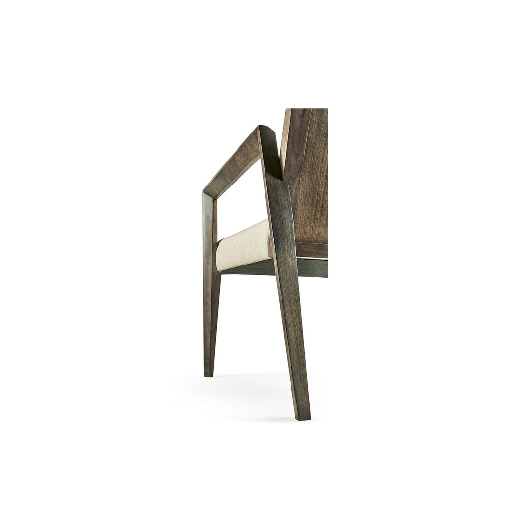 Gatsby Dining Arm Chair-Jonathan Charles-JCHARLES-500262-AC-WGY-F300-Dining Chairs-5-France and Son