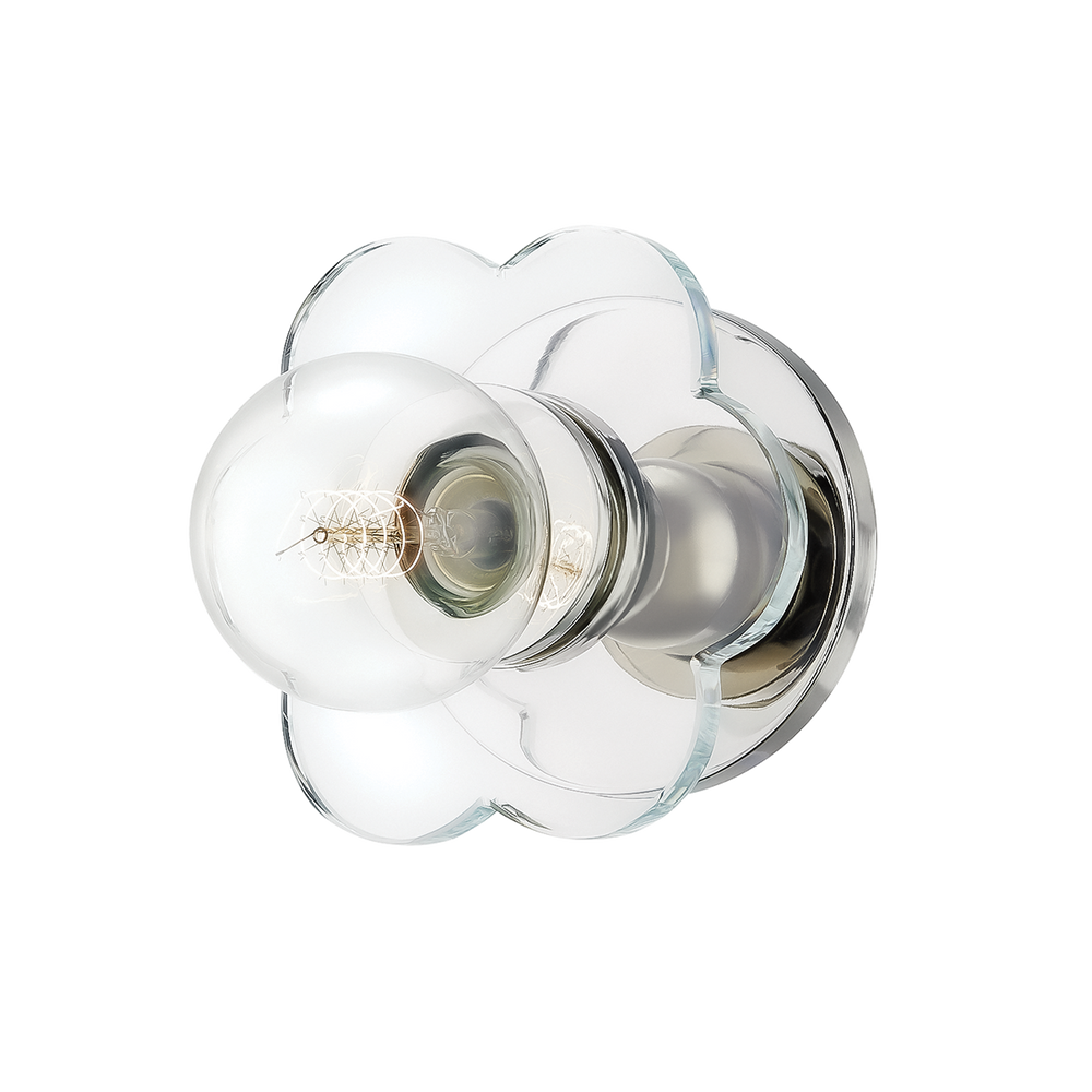 Alexa 1 Light Wall Sconce-Mitzi-HVL-H357101-PN-Outdoor Wall SconcesPolished Nickel-2-France and Son
