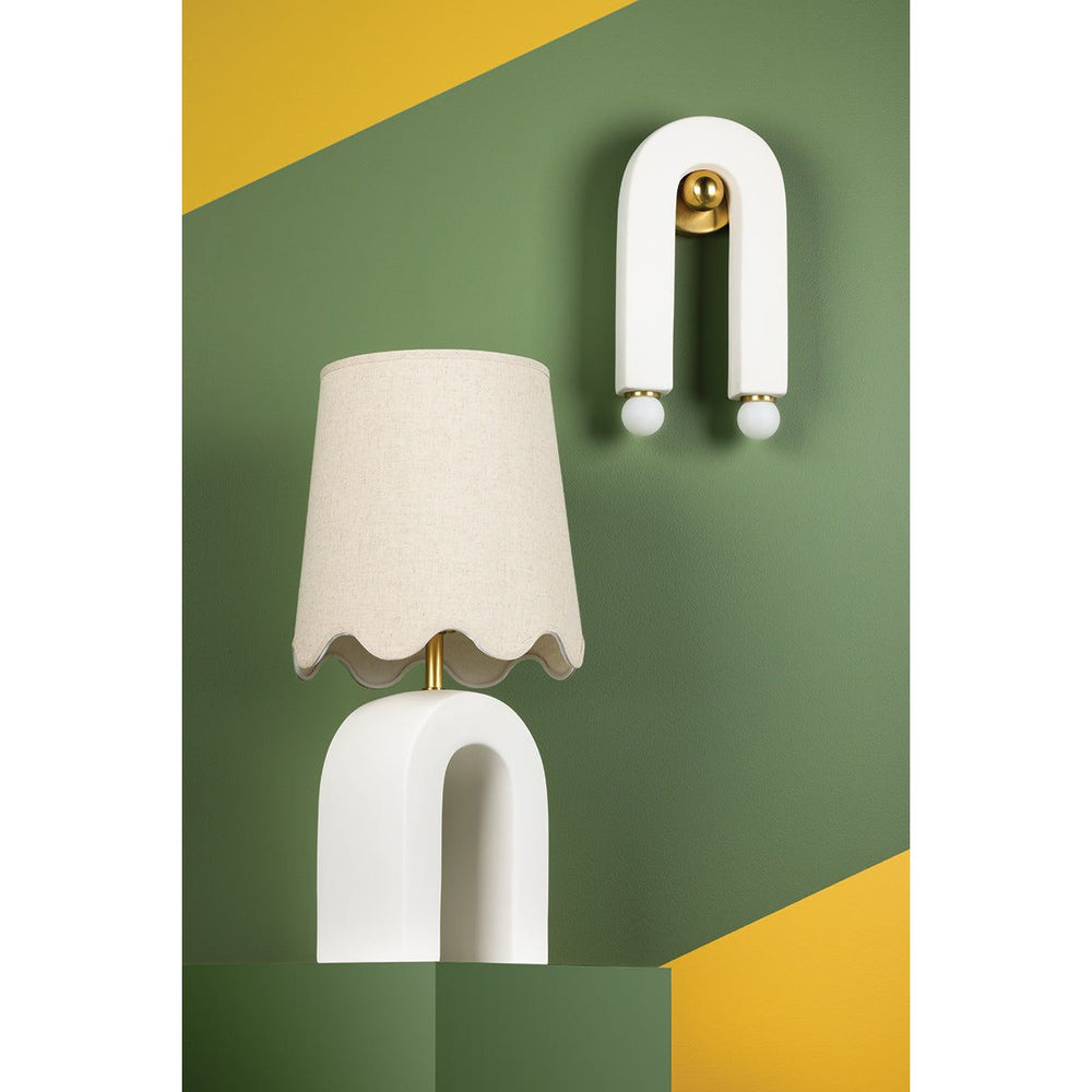 Roshani 1 Light Table Lamp-Mitzi-HVL-HL685201-AGB/CMW-Table Lamps-2-France and Son