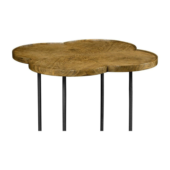 Quatrefoil Lamp Table-Jonathan Charles-JCHARLES-491160-LBC-Side TablesLight Brown Chestnut-3-France and Son