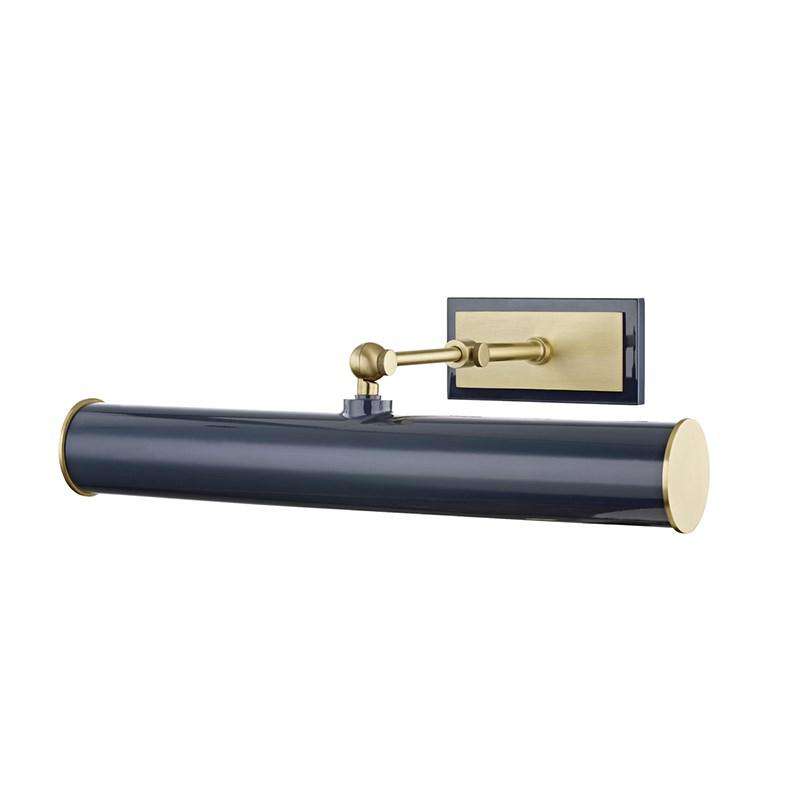 Holly 2 Light Picture Light-Mitzi-HVL-HL263202-AGB/NVY-Wall LightingGold/Navy-1-France and Son