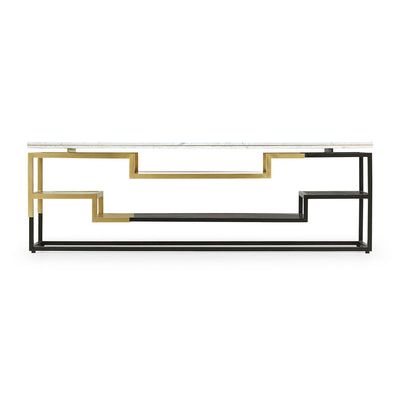 Fusion Bronze & Brass Console-Jonathan Charles-JCHARLES-500212-B-M025-Console TablesLow-7-France and Son