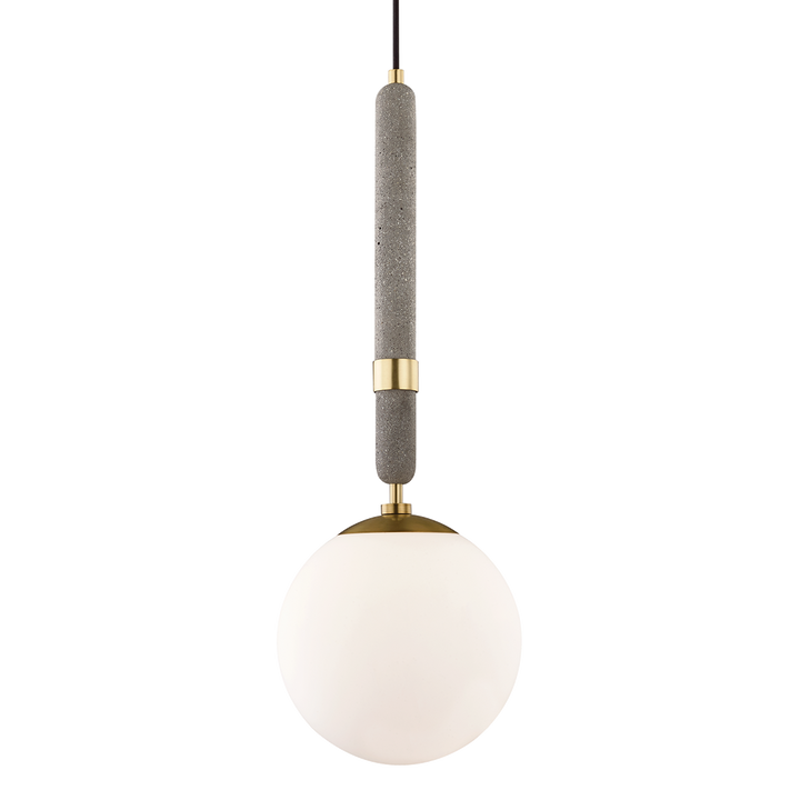 Brielle 1 Light Pendant-Mitzi-HVL-H289701L-AGB-PendantsAged Brass-Large-1-France and Son