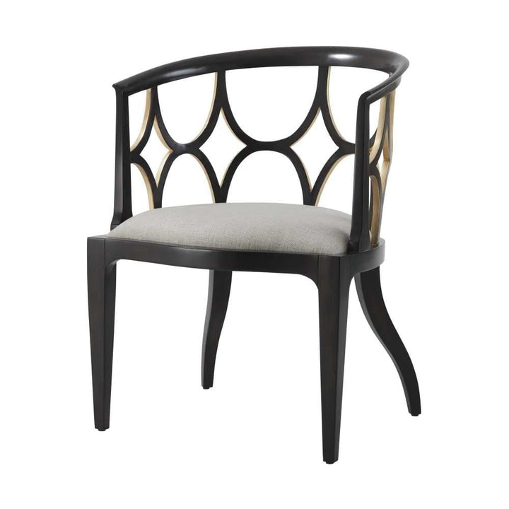 Ebonised Connaught Accent Chair-Theodore Alexander-THEO-4202-066.1BFF-Lounge Chairs-1-France and Son