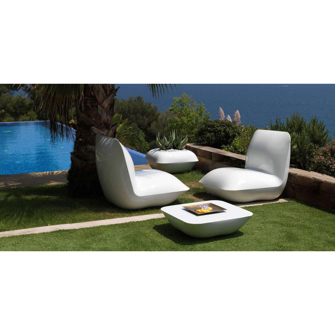 Pillow Lounge Chair with Light By Vondom-Vondom-VONDOM-55001W-Outdoor Lounge ChairsLED White-3-France and Son