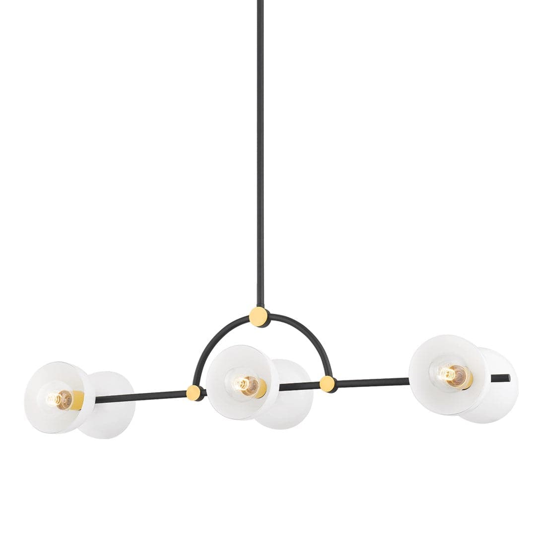 Belle - 6 Light Island Light-Mitzi-HVL-H724906-AGB/TBK-Pendants-1-France and Son