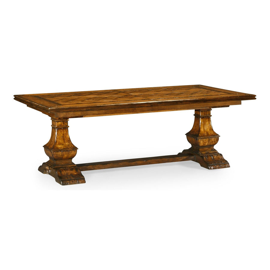 Casual Extending Dining Table-Jonathan Charles-JCHARLES-491169-86L-CFW-Dining TablesCountry Walnut-1-France and Son