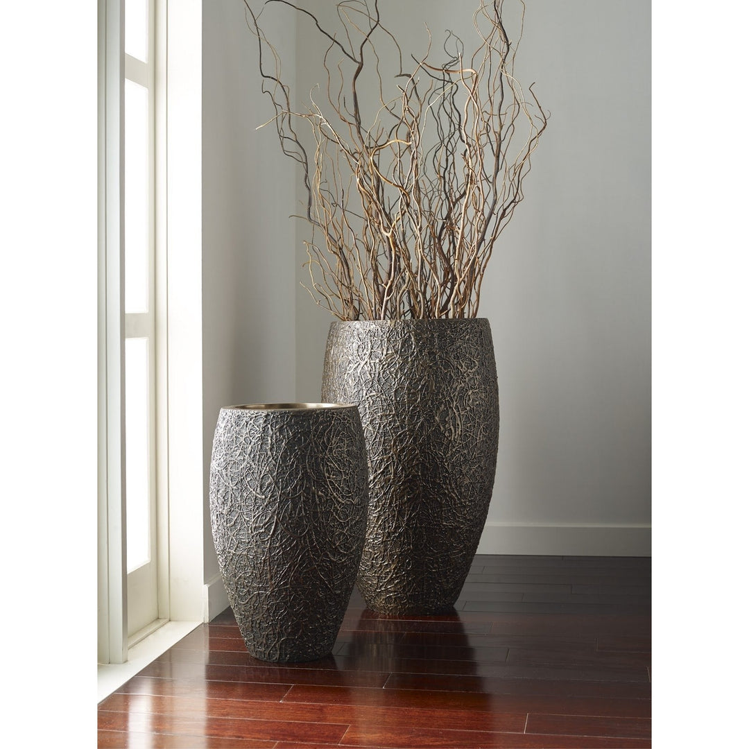 String Theory Planter-Phillips Collection-PHIL-PH83550-DecorSmall-Bronze-2-France and Son