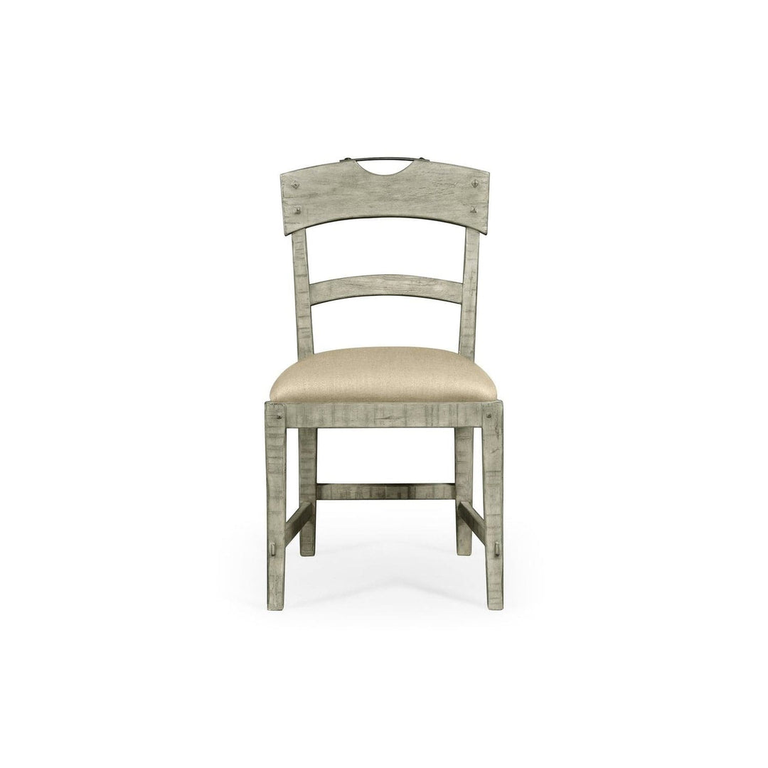 Casual Planked Dining Side Chair-Jonathan Charles-JCHARLES-491076-SC-DTD-F400-Dining ChairsDark Driftwood-21-France and Son